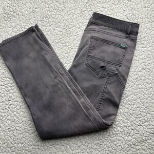 Woolrich Carpenter Jeans Mens 38X30 Black Faded Workwear Straight Leg Pants